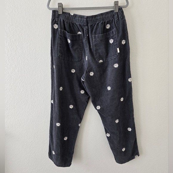 Urban Outfitters Men’s Gray Corduroy Pull-On Pants Embedded Dice size Large - Picture 7 of 16